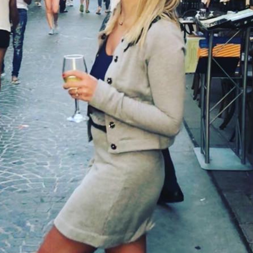 Red Valentino jacket and skirt